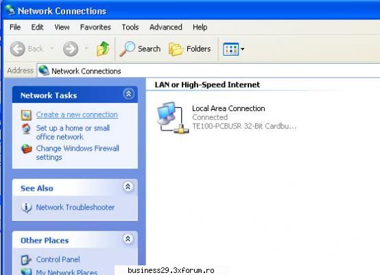click dreapta pe local area connection si selecteaza instalarea pppoe